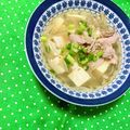 ふたごゆき's cooksnap of when they made 豚こまともやしの中華風辛味噌スープ.