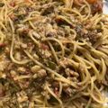 e2mo's cooksnap of when they made 鰯のパレルモ風スパゲッティ.