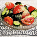 nana_tenjo's cooksnap of when they made キュウリとトマトのササっと和風マリネ.