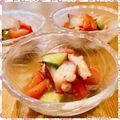 nakamucchi's cooksnap of when they made 蛸とキュウリとトマトのマリネ.