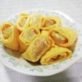 ＠迷子＠'s cooksnap of when they made 朝食やお弁当に♪ エビシューマイの卵焼き.