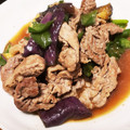 麻's cooksnap of when they made なすとししとうと牛肉の甘辛炒め.