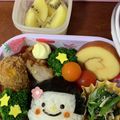 にらポン's cooksnap of when they made おかっぱちゃんおにぎり＊キャラ弁.