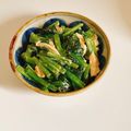sorapapipu's cooksnap of when they made ウマい！！　小松菜と鶏むね肉の和えもの.