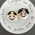 まれ子's cooksnap of when they made 織姫さま＊彦星さまおにぎり♪七夕キャラ弁.