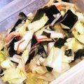 ぼくにも出来た's cooksnap of when they made ★キャベツ・わかめ・カニカマの酢の物★.