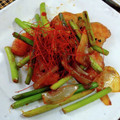 mokocyann's cooksnap of when they made いかと　にんにくの芽の甘辛炒め.
