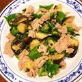 減塩パパ's cooksnap of when they made バジル香る☆なすピーマンと豚肉炒め.
