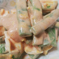 にゃおごろう's cooksnap of when they made 簡単いんげんとゆで卵のオーロラソース合え.