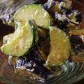 なまけもの's cooksnap of when they made なす＆ズッキーニ★カレーチーズマヨサラダ.