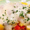 カヨック・ヨック's cooksnap of when they made きのことベーコンのクリームオムライス.