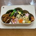 クックリン☆りんご☆'s cooksnap of when they made 織姫さま＊彦星さまおにぎり♪七夕キャラ弁.