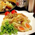 とろろ☆'s cooksnap of when they made 明太子入り*ちくわの磯辺揚げ.