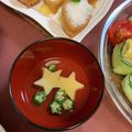 youspring's cooksnap of when they made 七夕に☆お星さまのおすいもの.