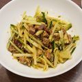 ハッピーまるしぇ's cooksnap of when they made 余った焼豚で簡単おつまみ☆.