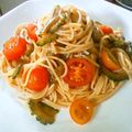 まり猫's cooksnap of when they made ゴーヤとトマトの冷製パスタ.