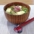 Yukiまむ's cooksnap of when they made 水菜と油揚げのお味噌汁.