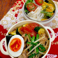 ルぴあ's cooksnap of when they made 豚ともやしのスタミナ炒め丼 温泉卵のせ.
