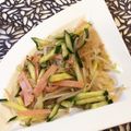 tikariri's cooksnap of when they made もやしときゅうりとハムのピリ辛サラダ.