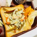 choco831's cooksnap of when they made 朝食＆ランチに♪きんぴらごぼう★トースト.