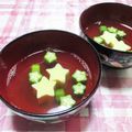 papepo☆'s cooksnap of when they made 七夕に☆お星さまのおすいもの.