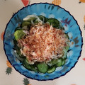 紅茶とチーズケーキ's cooksnap of when they made きゅうりと玉ねぎとちくわのポン酢和え.