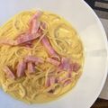 クック5E2Q86☆'s cooksnap of when they made 初心者◎湯せんで成功☆簡単カルボナーラ.