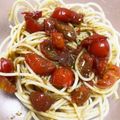 クックP52PBR☆'s cooksnap of when they made 簡単おいしい♡トマトとバジルの冷製パスタ.