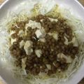 かおり♡♡♡'s cooksnap of when they made キャベツと納豆☆お豆腐にのせて♪.