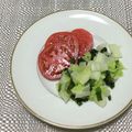 おはなすき's cooksnap of when they made 簡単☆白菜・わかめとトマトの和風サラダ♪.