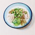 まあまま☆0403's cooksnap of when they made 塩麴茹で鶏の豆乳麺.