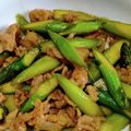 実１１３'s cooksnap of when they made 下茹でなし！アスパラと豚バラの甘辛炒め.