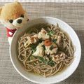 ゆっぽ's cooksnap of when they made 鶏の旨味♡簡単つけ汁蕎麦.