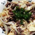 まぶたん's cooksnap of when they made 京都のおばんざいで絶品！牛肉の玉子とじ.