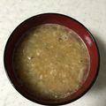 Ruriluru's cooksnap of when they made 栄養満点！だしいらず！いわし缶のお味噌汁.