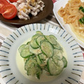 ぐりtoぐら's cooksnap of when they made きゅうり大量消費！胡瓜と味噌マヨ和え.