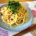 ayayahoney's cooksnap of when they made ボール1つで♪さっぱり梅しそパスタ.