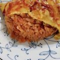 クックGT06PS☆'s cooksnap of when they made 炊飯器でチキンライス♪オムライスに♪.