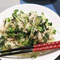 柚月七's cooksnap of when they made 蒸し鶏ときゅうりのぶっかけうどん.