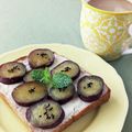 ともみん❤'s cooksnap of when they made 焼き芋とクリチトースト＊メープル風味.