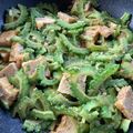 お塩と砂糖's cooksnap of when they made ゴーヤと厚揚げの★ピリ辛★ごま味噌炒め.