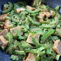 お塩と砂糖's cooksnap of when they made ゴーヤと厚揚げの★ピリ辛★ごま味噌炒め.