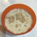 Tomotabi's cooksnap of when they made 玉ねぎと納豆の黒胡麻豆乳スープ.