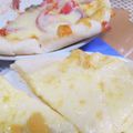 kazkenmama's cooksnap of when they made クワトロフォルマッジ４種チーズ米粉入ピザ.