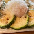 Yosshys's cooksnap of when they made 超簡単ズッキーニソテーの温泉卵.