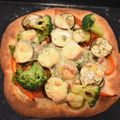 ららこーら's cooksnap of when they made 手作り夏野菜ピザ(ソフト生地).