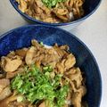 pinkscat's cooksnap of when they made ガッツリ豚きのこ丼.