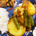 あたむ❤189's cooksnap of when they made 簡単♪︎たらとじゃがいものカレー炒め♡.