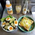 ebipeco's cooksnap of when they made 朝食めちゃうま ツナと目玉焼きトースト.