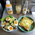 ebipeco's cooksnap of when they made 朝食めちゃうま ツナと目玉焼きトースト.
